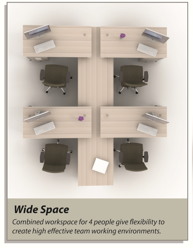 Office Table Wide Space Design